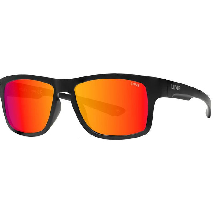 Harry, Matte Black/Red Mirror Lenses