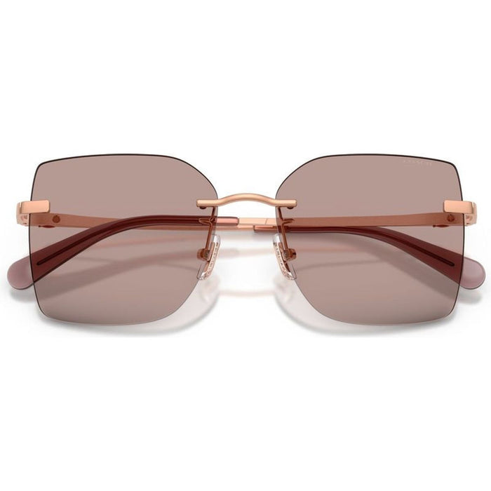 HC7193D, Shiny Rose Gold/Purple Lenses