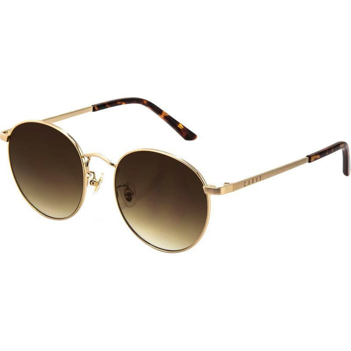 Heidi, Brushed Gold/Brown Gradient Lenses