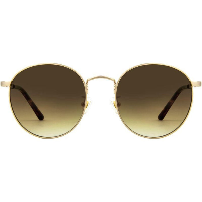 Heidi, Brushed Gold/Brown Gradient Lenses