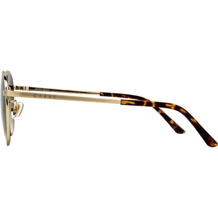 Heidi, Brushed Gold/Brown Gradient Lenses