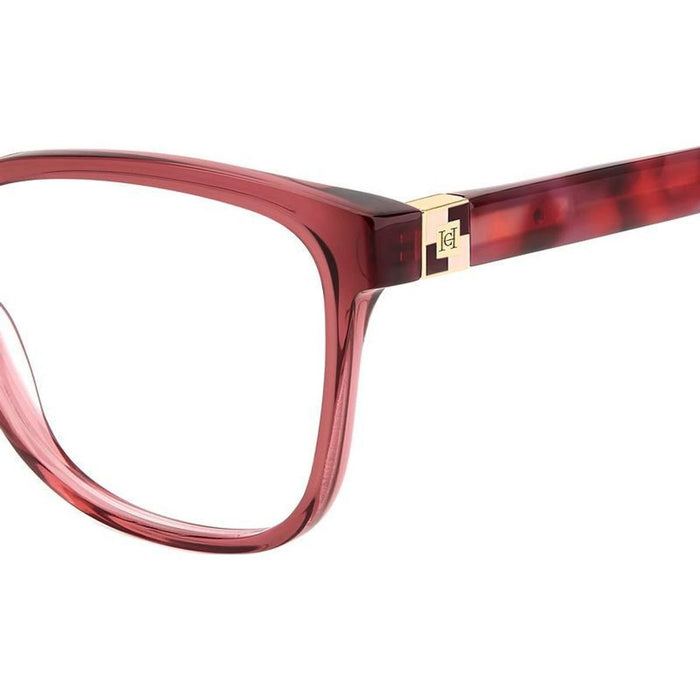 HER 0239, Burgundy Red Havana/Clear Lenses