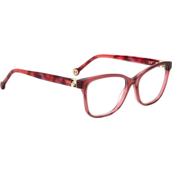 HER 0239, Burgundy Red Havana/Clear Lenses