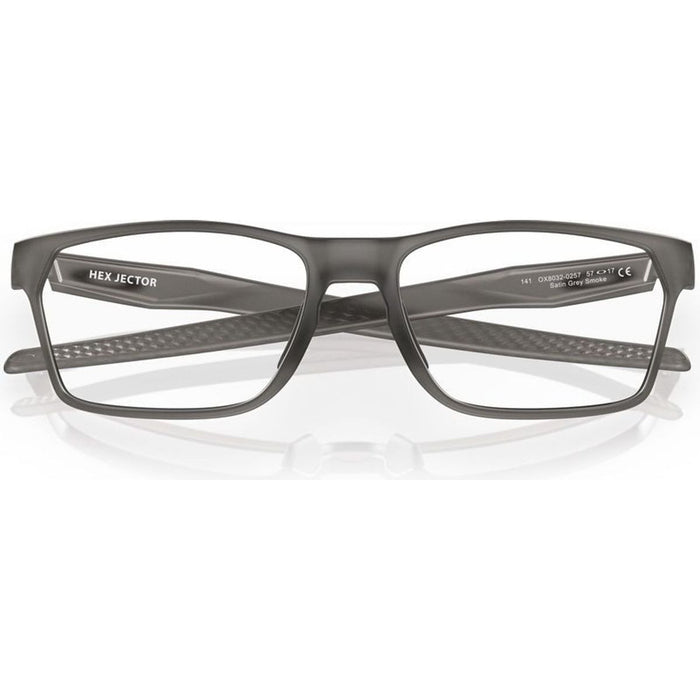 Hex Jector OX8032, Satin Grey Smoke/Clear Lenses 57 Eye Size