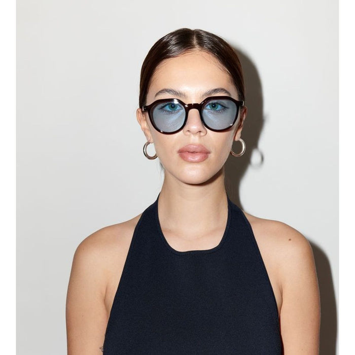 Highway, Chocolate/Aqua Blue Lenses