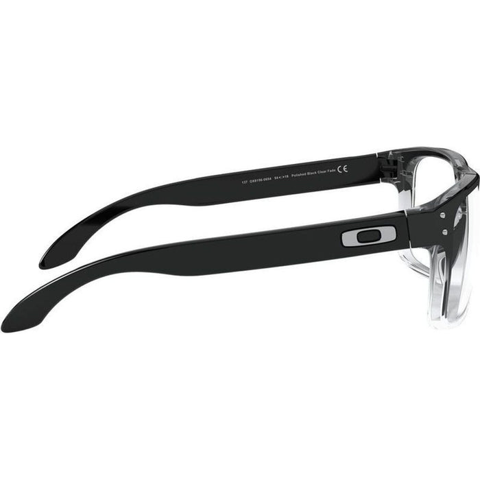 Holbrook OX8156, Polished Black Clear Fade/Clear Lenses 56 Eye Size