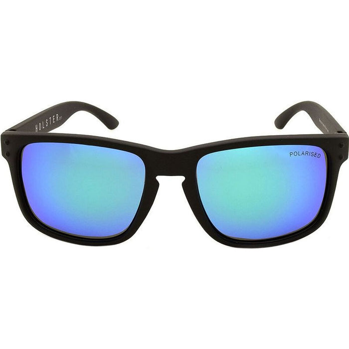 Holster, Matte Black/Green Mirror Polarised Lenses