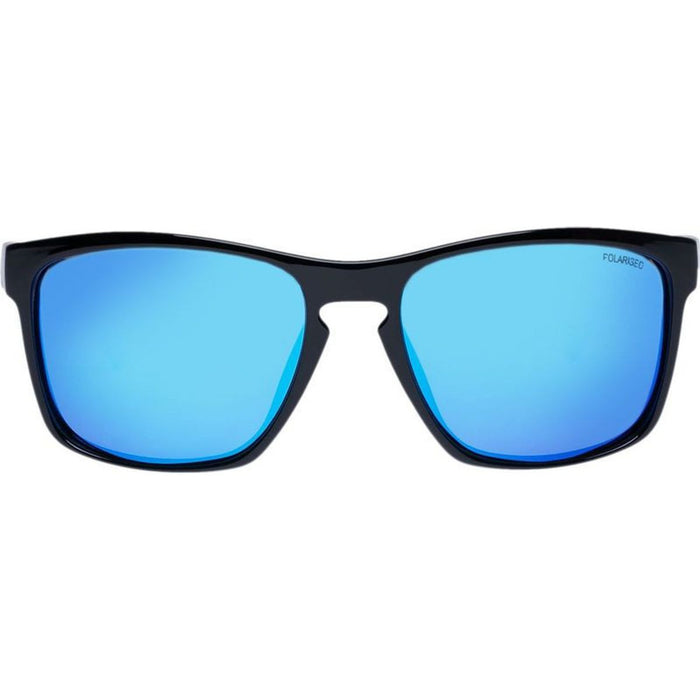 Holsworthy, Black and Matte Navy/Horizon Blue Mirror Polarised Lenses