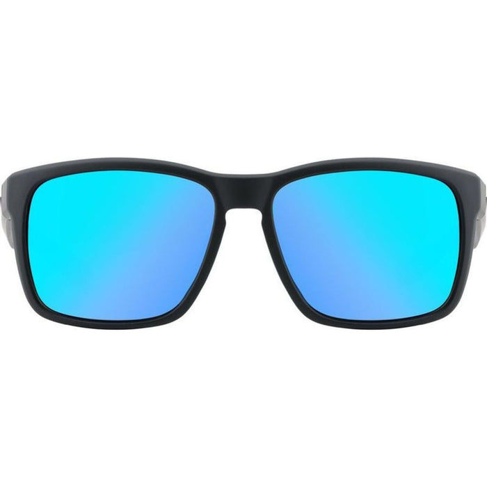 Hoodlum, Satin Black/Blue Mirror Polarised Lenses