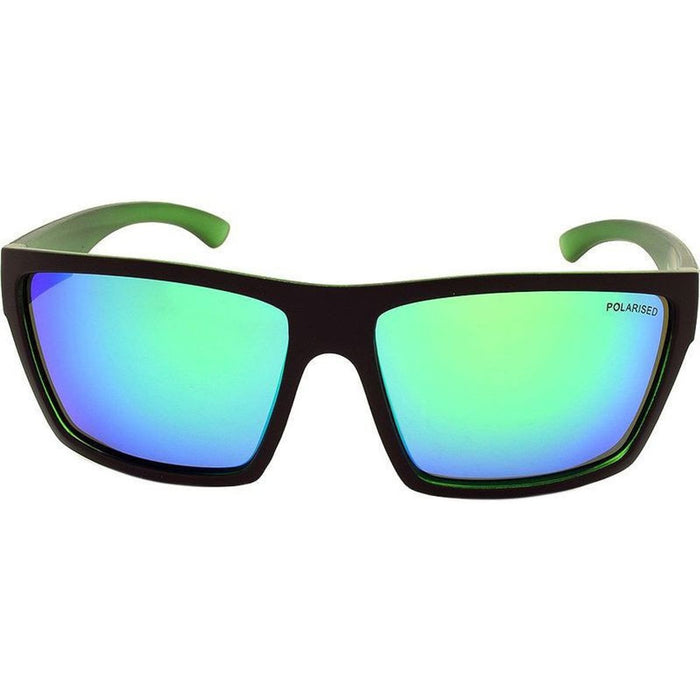 Hoodlum, Matte Black/Green Mirror Polarised Lenses