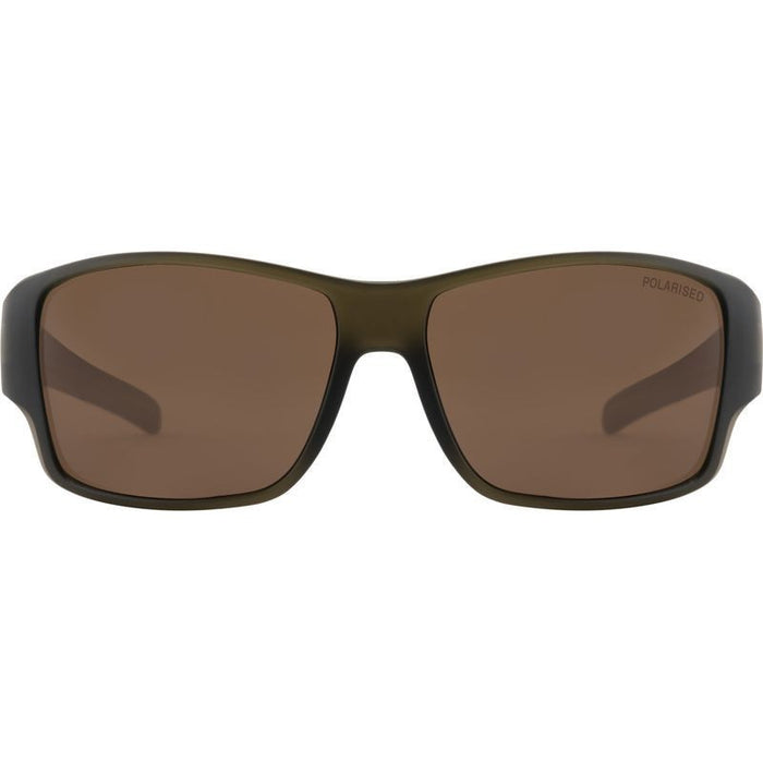 Hoodoo, Crystal Satin Olive Green/Brown Polarised Lenses