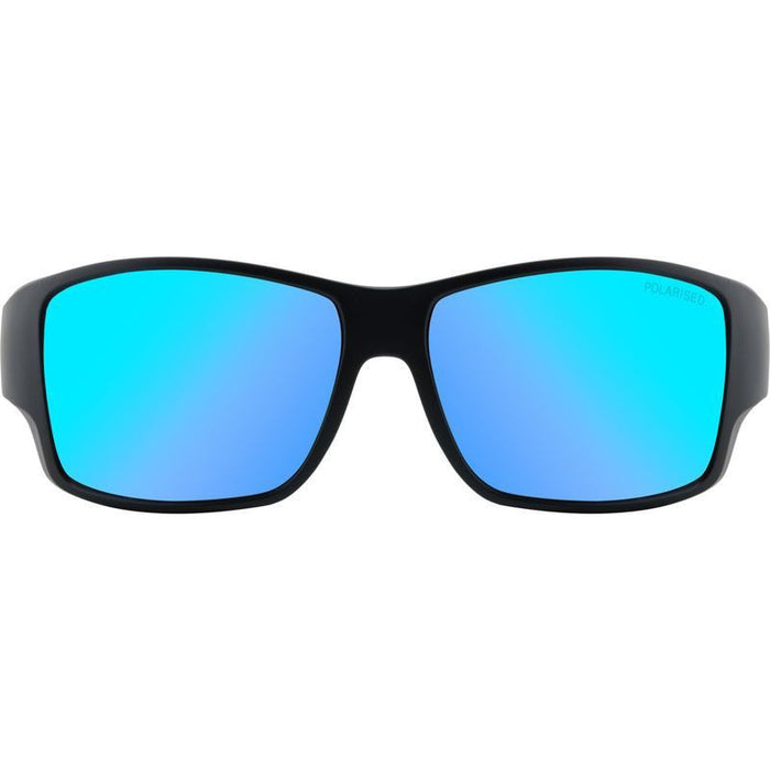 Hoodoo, Satin Black/Ice Blue Mirror Polarised Lenses