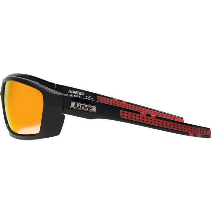 Hunter Safety, Matte Black/Orange Mirror Lenses