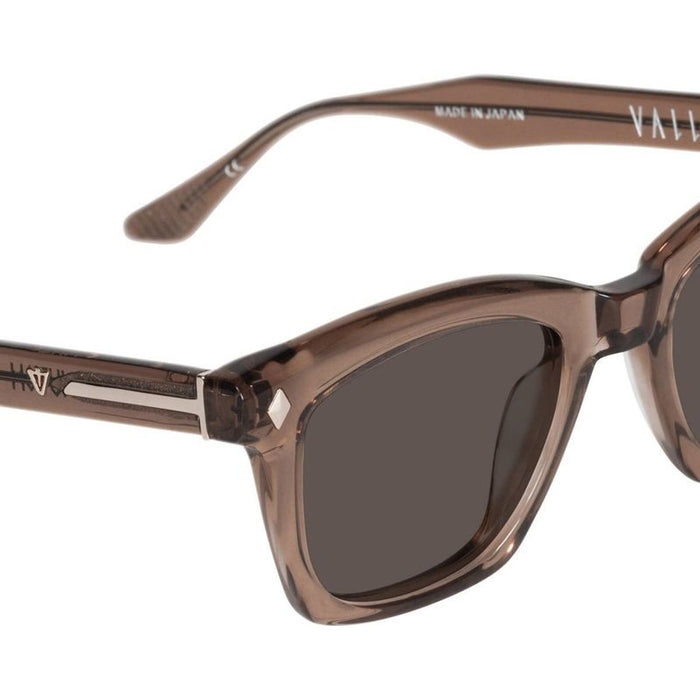 Hutch, Transparent Mocha with Gold Metal Trim/Brown Lenses