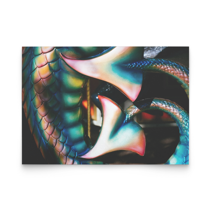 Iridescent Dragon Tales Flat Note Cards, Multiple Set Sizes Available, Free Shipping