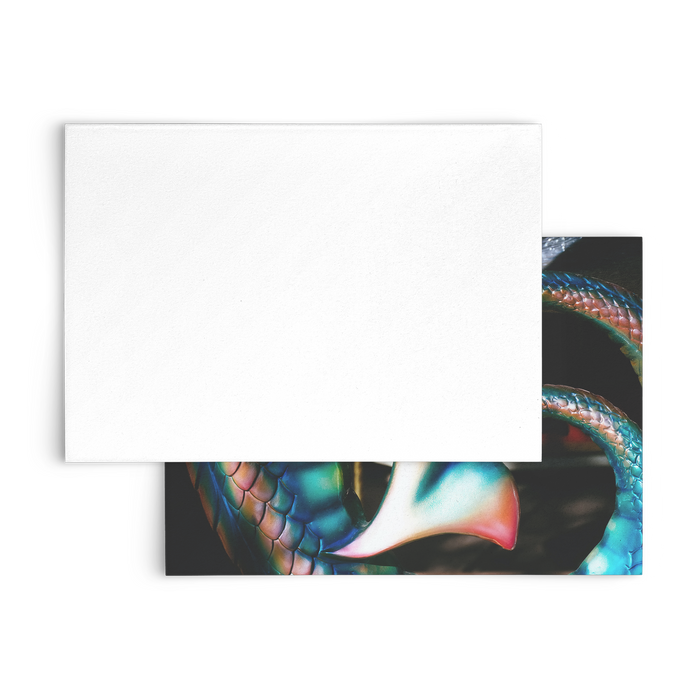 Iridescent Dragon Tales Flat Note Cards, Multiple Set Sizes Available, Free Shipping