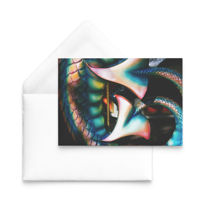 Iridescent Dragon Tales Flat Note Cards, Multiple Set Sizes Available, Free Shipping
