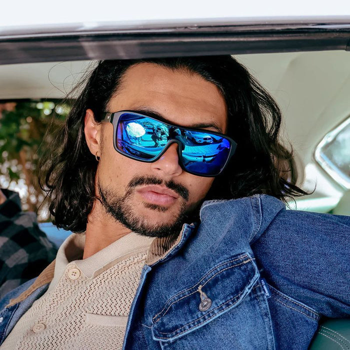 Jackpot, Black/Blue Mirror Polarised Lenses