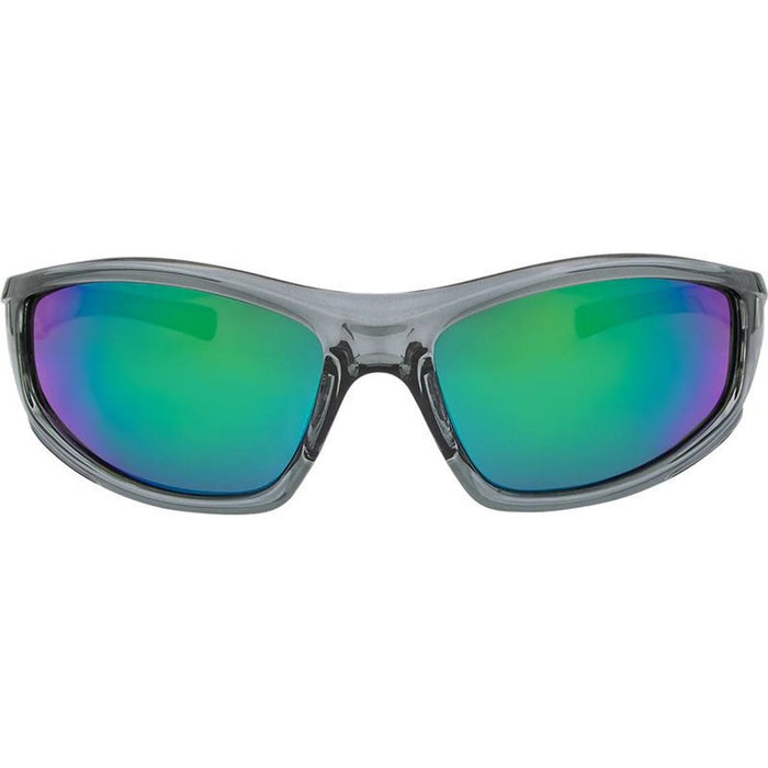 Jagger, Crystal Grey/Green Mirror Polarised Lenses