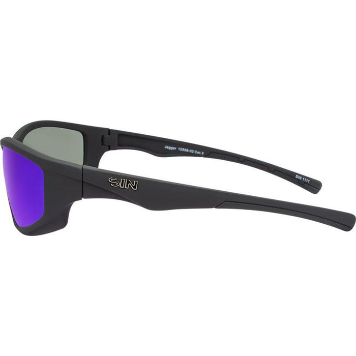Jagger, Rubber Black/Blue Mirror Polarised Lenses