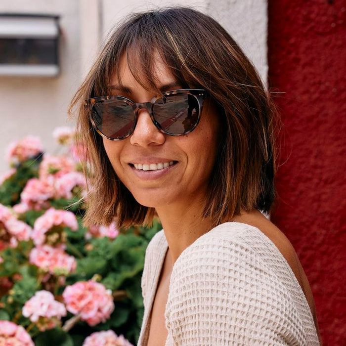Jazmine, Eco Havana Blush/Grey Glass Lenses