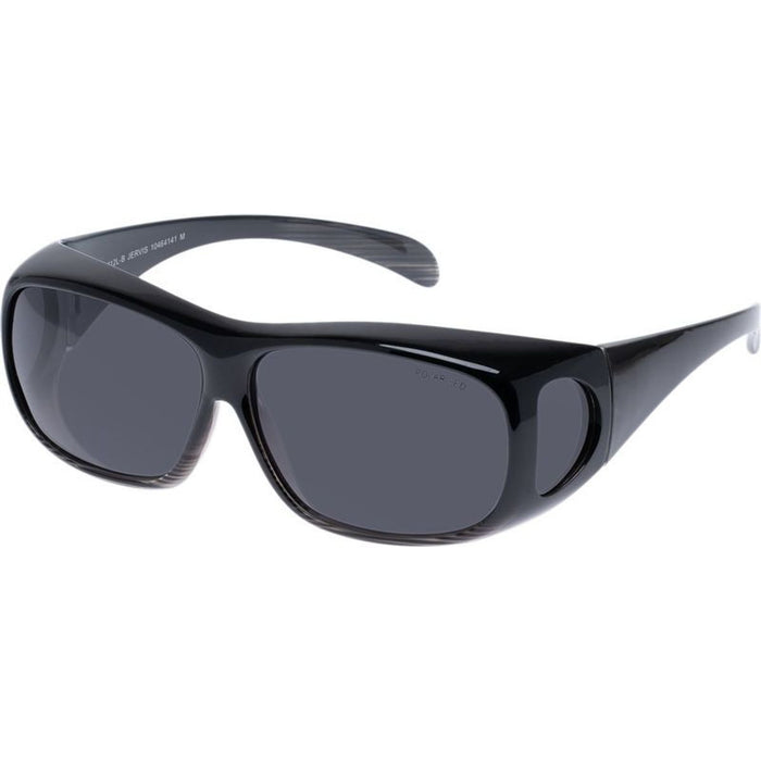 Jervis, Milky Black Olive Stripe/Smoke Polarised