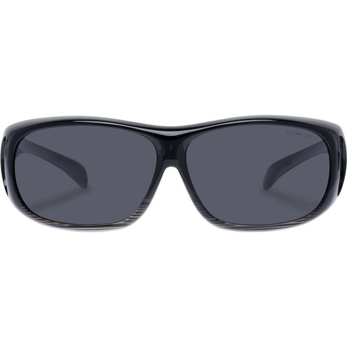 Jervis, Milky Black Olive Stripe/Smoke Polarised