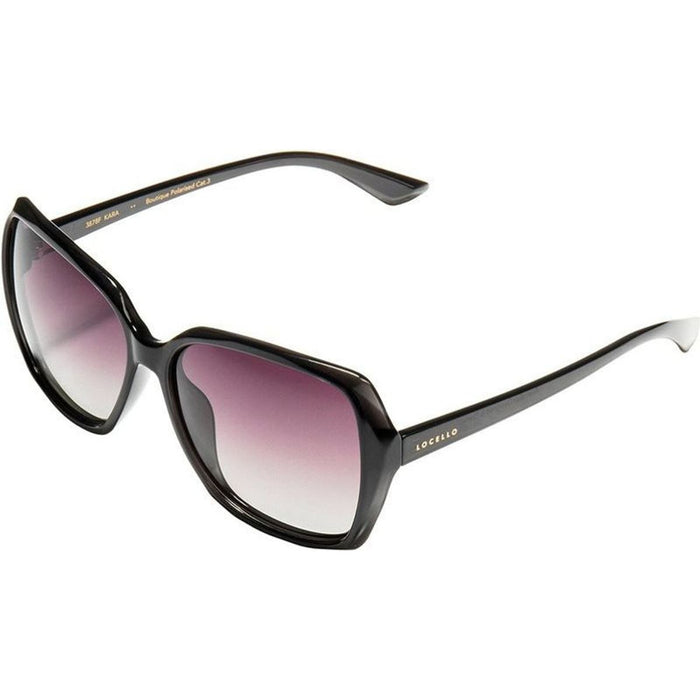 Kara, Crystal Black/Grey Gradient Polarised Lenses