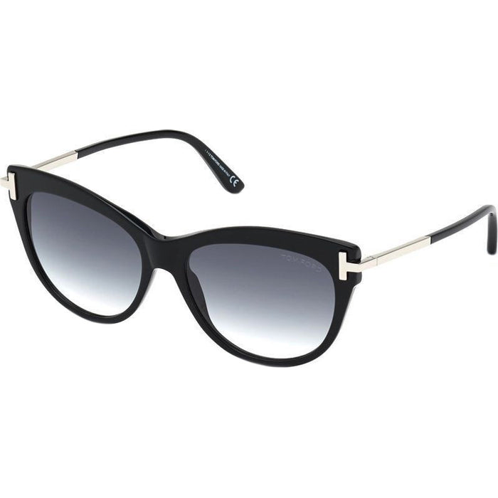 Kira FT0821, Shiny Black/Smoke Gradient Lenses