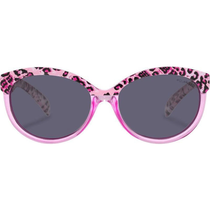 Kitty - Kids, Hot Pink Leopard/Smoke Polarised Lenses