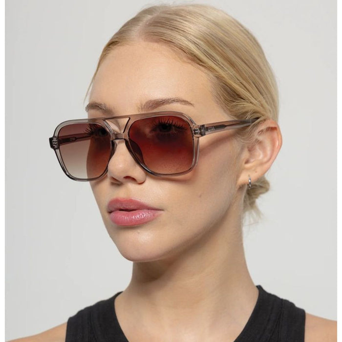 Kori, Transparent Olive/Brown Fade Gradient Lenses