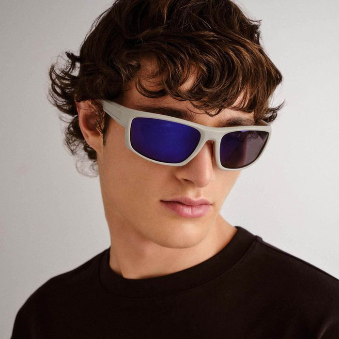 Kulnura, Matte Grey and Orange/Blue Purple Mirror Polarised Lenses
