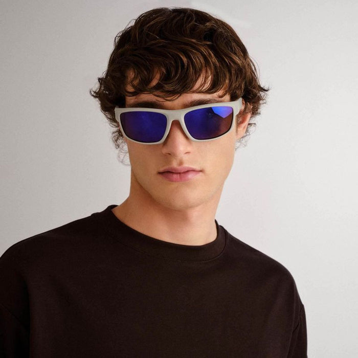 Kulnura, Matte Grey and Orange/Blue Purple Mirror Polarised Lenses