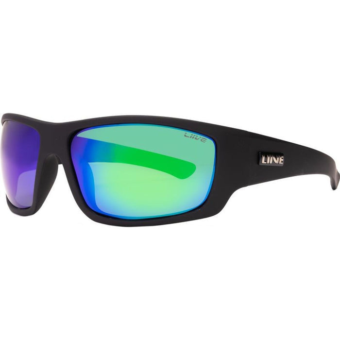 Kuta, Matte Black/Blue Green Mirror Polarised Lenses