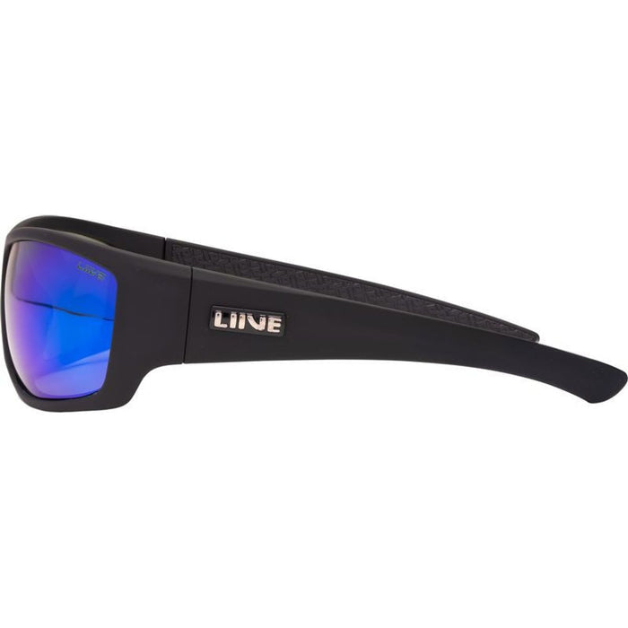 Kuta, Matte Black/Blue Green Mirror Polarised Lenses