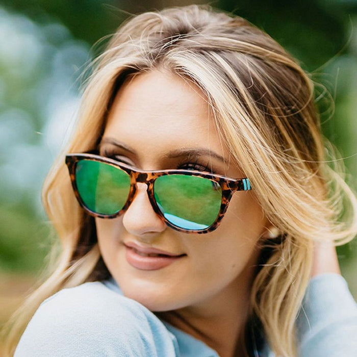 L Series, Jungle Rain Crystal Orange and Black Tortoise/Blue Mirror Polarised Lenses