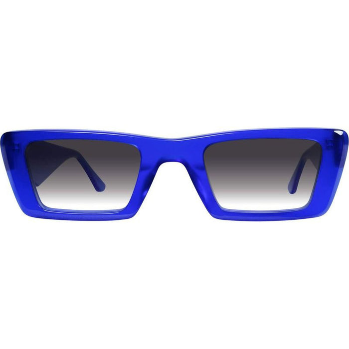 La Hara, Electric Blue with Silver/Black Gradient Lenses