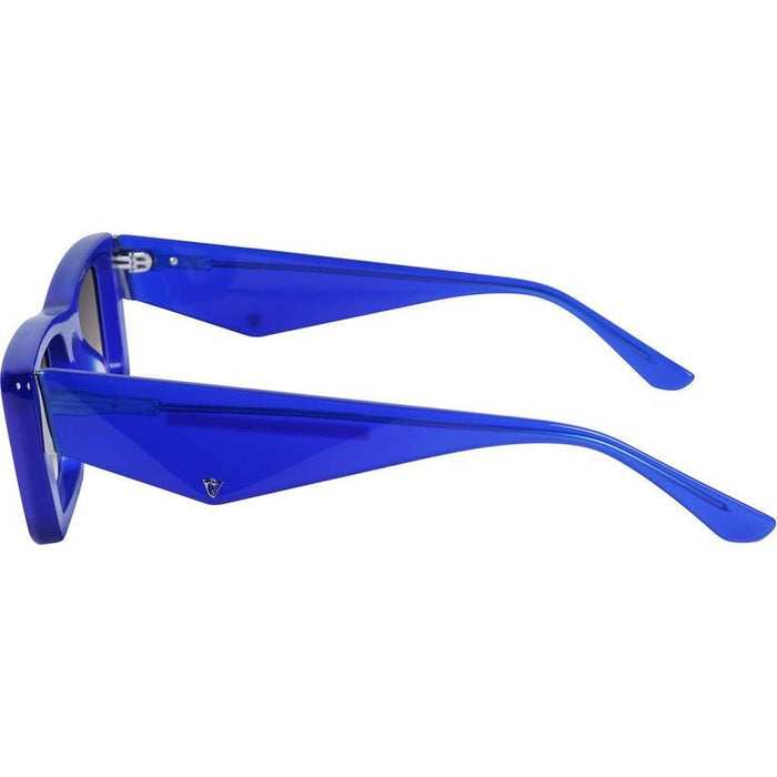 La Hara, Electric Blue with Silver/Black Gradient Lenses