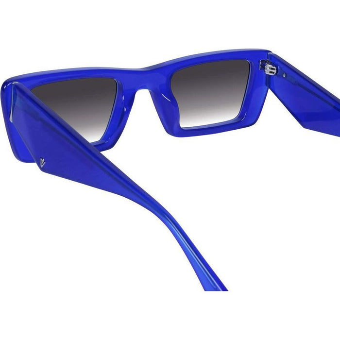 La Hara, Electric Blue with Silver/Black Gradient Lenses