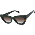 Lafayette, Army Green Clear Tort Splice with Gold Metal/Brown Gradient Lenses
