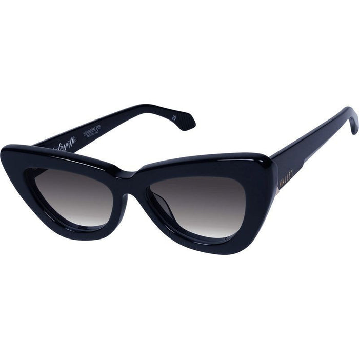 Lafayette, Gloss Black with Gold Metal/Black Gradient Lenses