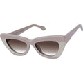 Lafayette, Light Tan Biege Splice with Rose Gold Metal/Brown Gradient Lenses