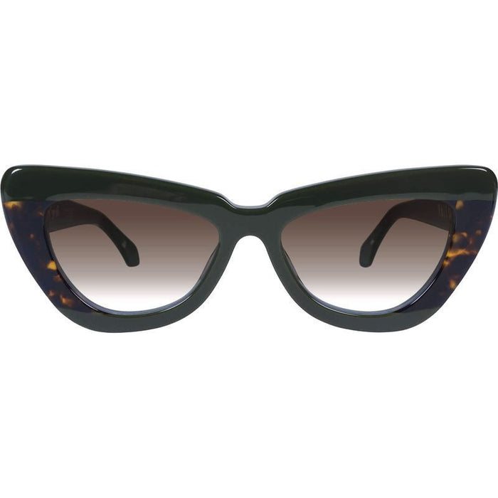 Lafayette, Army Green Clear Tort Splice with Gold Metal/Brown Gradient Lenses