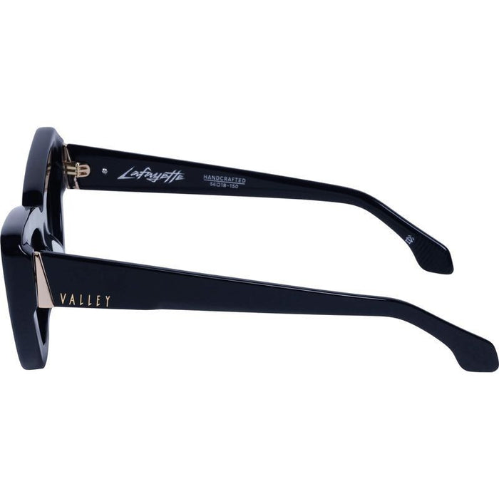 Lafayette, Gloss Black with Gold Metal/Black Gradient Lenses