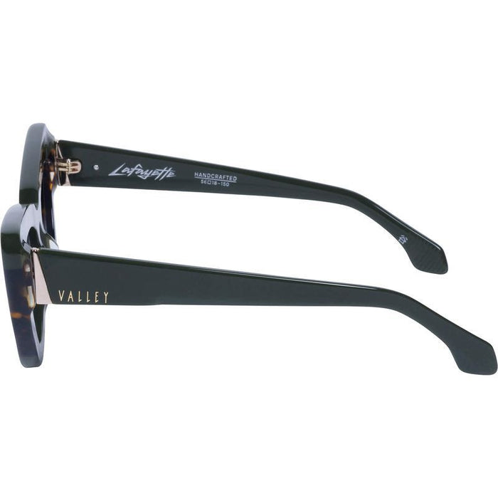 Lafayette, Army Green Clear Tort Splice with Gold Metal/Brown Gradient Lenses