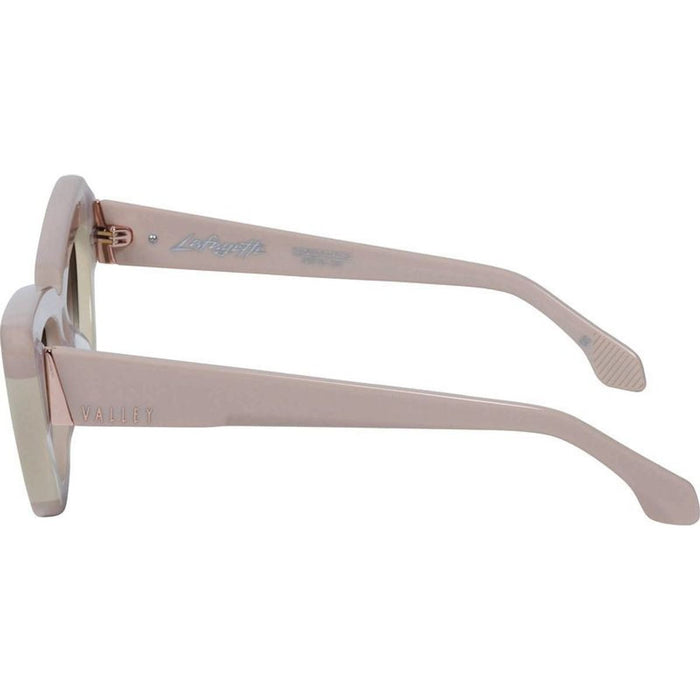 Lafayette, Light Tan Biege Splice with Rose Gold Metal/Brown Gradient Lenses