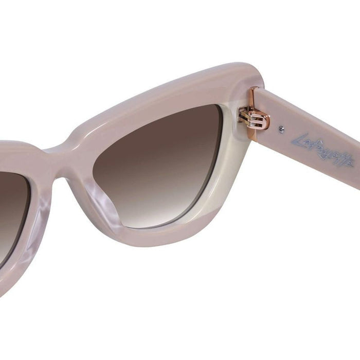 Lafayette, Light Tan Biege Splice with Rose Gold Metal/Brown Gradient Lenses