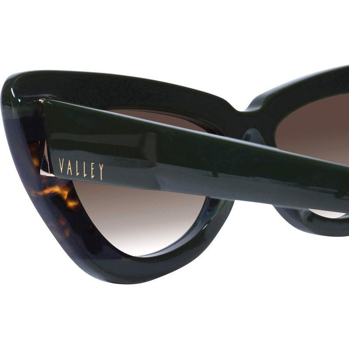 Lafayette, Army Green Clear Tort Splice with Gold Metal/Brown Gradient Lenses