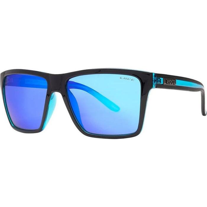 Laguna, Black Xtal Neon/Blue Mirror Lenses