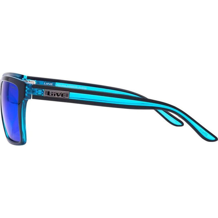 Laguna, Black Xtal Neon/Blue Mirror Lenses